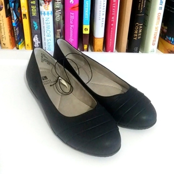 WHITE MOUNTAIN BLACK CALI BALLERINA SLIP-ON FLATS SIZE 6 NWT - Picture 10 of 10